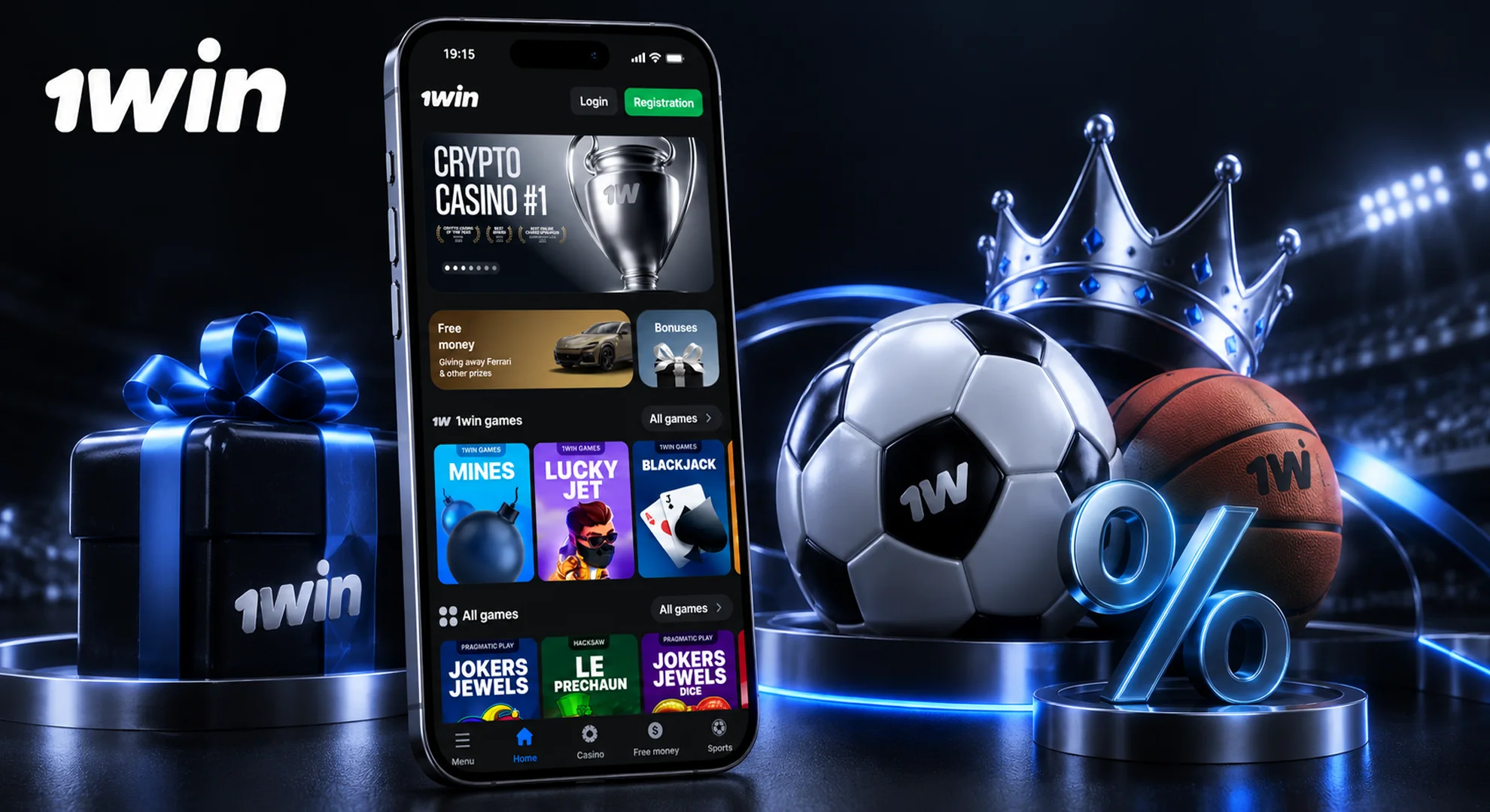 1win betting bonuses with sports promotions, special rewards and bonus offers for football, basketball and other events